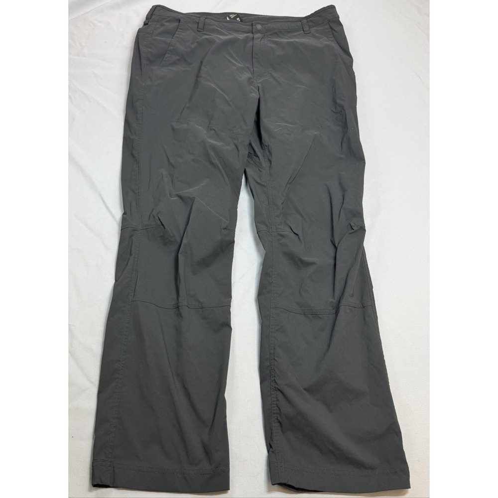 Mountain Hardwear Pants Mens 38 Gray Hiking Nylon Stretch Outdoor Trail